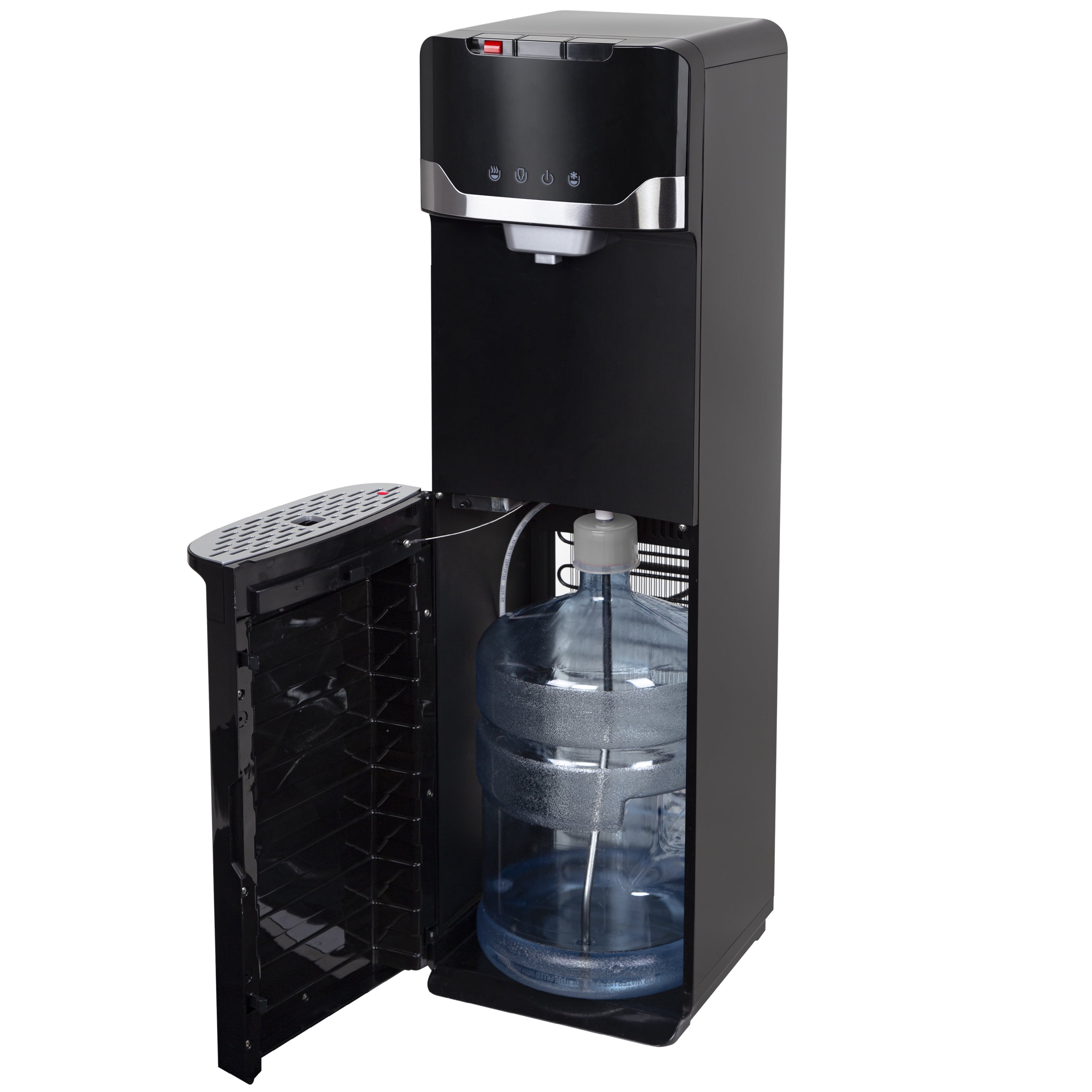 Great Value Bottom Loading Hot/Cold/Room Water Dispenser, Black Water ...