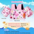 thumbnail image 4 of Chaleco de natación MoKo Toddler para niños de 10 a 30 kg, niños y niñas, color rosa, 4 of 4