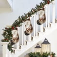 thumbnail image 5 of Lsque Rustic Cow Butterflies Champagne Pattern 18 Inch Christmas Stockings, Festive Holiday Stocking for Christmas Decorations Holiday Decor, 5 of 8