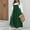 Green, variant on Crunowin Womens Casual Plus Size Dress with Pockets Solid Color Suspender Jumpsuit Long Skirt Beige Size XL