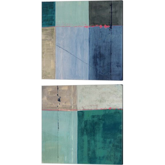 Great Art Now Soul by Anne Munson 2 Piece Canvas Art Set Each 14"W x 14H"