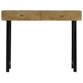 thumbnail image 3 of vidaXL Table Console en Bois de Manguier Massif 102x30x79 cm, 3 of 5