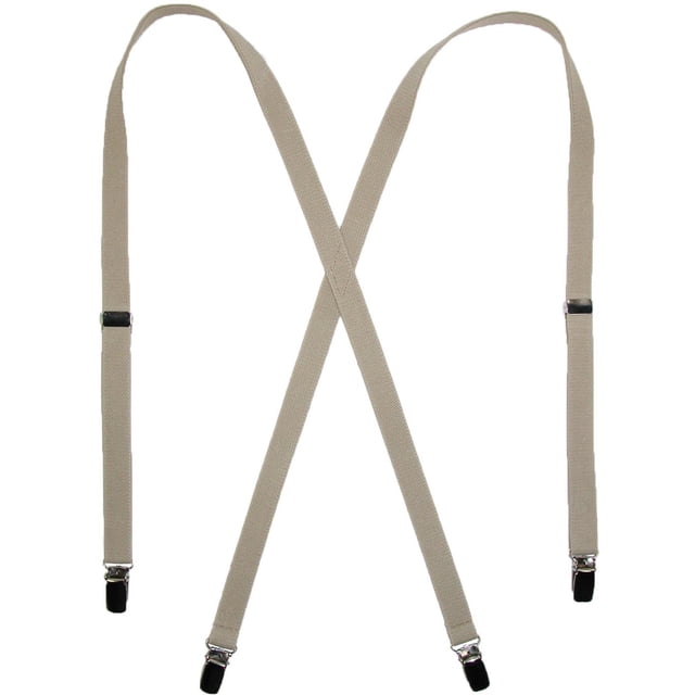 CTM® Elastic .75 Inch Wide Undergarment Clip-End Suspenders