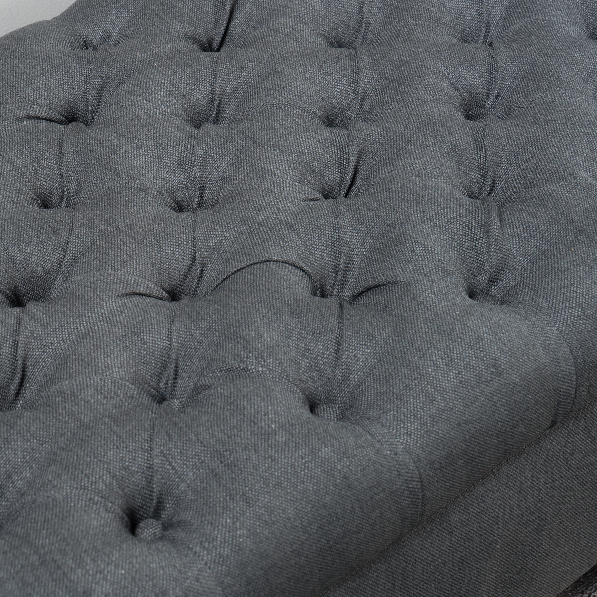Noble House Sheffield Contemporary Rolled Arm Fabric Storage Ottoman Bench, Dark Gray and Dark Brown
