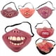thumbnail image 3 of Máscara de payaso de media cara de látex divertida, banda elástica humorística, máscaras horribles para fiesta de adultos, Cosplay, decoración de Halloween, 3 of 4