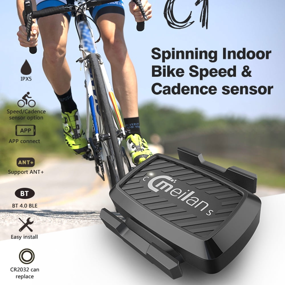 Walmeck C3 Bike Sensor de Velocidad/cadencia BT Impermeable IPX5 Bike Training 