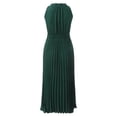 thumbnail image 5 of OSOLU Solid Color Women Midi Summer Dresses Casual V-Neck Dot Ruffle Sleeveless A-Line Beach Sun Dress Stylish Sundress Dresses For Women 2025 Elegant Classy, 5 of 5