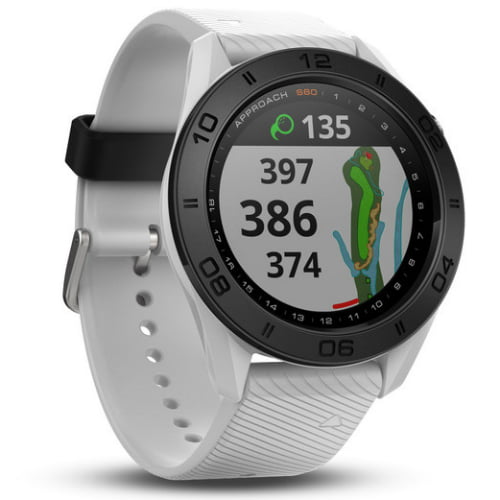 Refurbished Garmin Approach S60-White Band GPS-Enabled Golf Watch