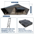 thumbnail image 2 of Rooftop Tent Soft Shell, Easy Setup Roof Top Tent with Telescopic Ladder & LED Light, Waterproof UV Resistant 4-Season Design for 2-3 Person Camping on Truck, SUV, Van, Trailer, 2 of 6