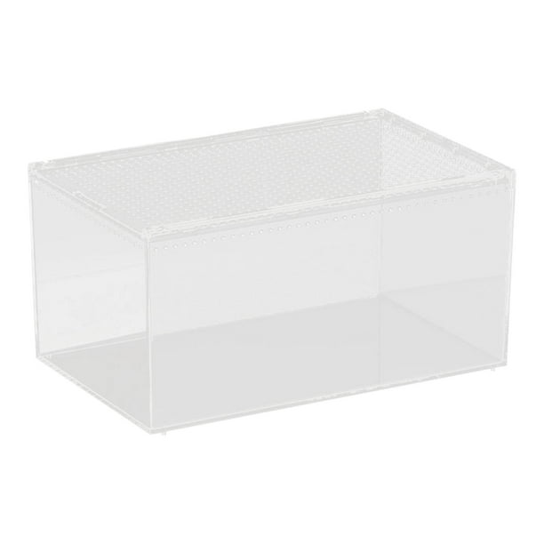 Terrario para reptiles, jaula transparente para reptiles, pecera, caja de alimentación de acrílico para reptiles, hábitat, caja de cría para ranas,