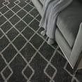 thumbnail image 6 of Nourison Geometric Shag Tribal Charcoal 8'10" x 12' Area Rug, (9x12), 6 of 9