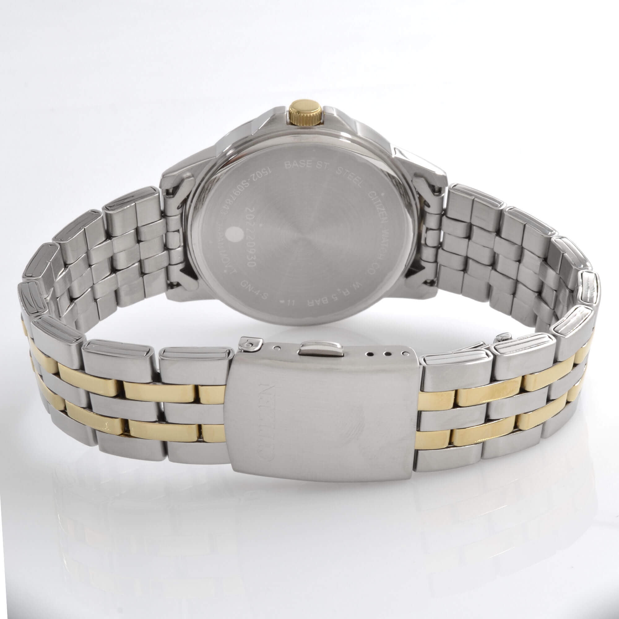 Citizen Reloj de cuarzo para hombre, acero inoxidable, clásico, bicolor  (Modelo: BF2018-52E), Bitono, Reloj de cuarzo