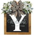 thumbnail image 3 of LCXmlly Wreath And Bow Personalized Front Door Wreath: Farmhouse Style Welcome Sign, 3 of 6