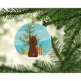 thumbnail image 2 of Carolines Treasures BB4188CO1 Merry Christmas Tree Irish Water Spaniel Ceramic Ornament 3 in multicolor, 2 of 3