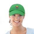 thumbnail image 5 of DALIX Lucky Pot Of Gold Hat Womens Embroidered Baseball Cap in Kelly Green, 5 of 6