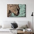 thumbnail image 2 of PixonSign Canvas Print Wall Art Graphic Comic Book Cheetah Animals Wilderness Illustrations Pop Art Rustic Portrait Expressive Multicolor Ultra for Living Room, Bedroom, Office - 12"x18", 2 of 5