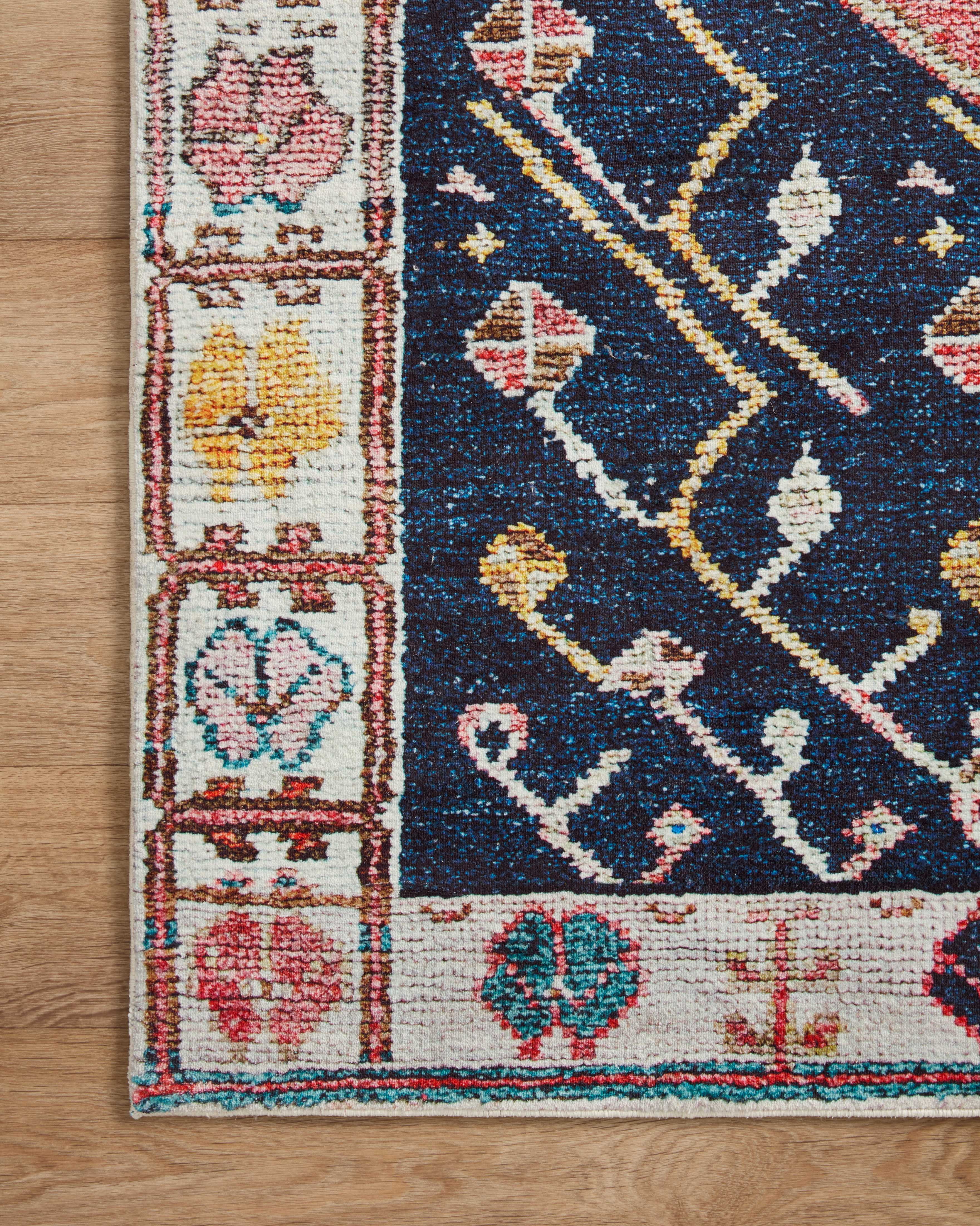 Loloi Fiona Rust / Navy 7'-6" x 9'-6" Area Rug