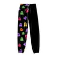 thumbnail image 6 of CAUYDY Women Halloween Sweatpants High Waisted Cinch Bottom Sporty Active Joggers Pants Baggy Lounge Bottoms with Pockets(Black,S), 6 of 7