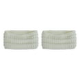 thumbnail image 3 of VONKY Stay Cozy And Fashionable Warm Knitted Headbands Comfortable And Soft white 2Set, 3 of 6