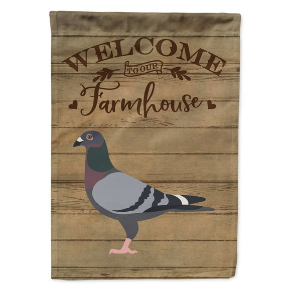 Caroline's Treasures CK6895CHF Racing Pigeon Welcome Flag Canvas House Size , Large, multicolor