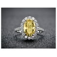 thumbnail image 2 of Zircon Engagement Rings for Women 5.6ct Oval Cut 8*12mm Zircon Eternity Women Wedding Bands S925 Sterling Silver Rings for Women Stylish Hypoallergenic Personalized Promise Rings, 2 of 9