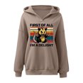 thumbnail image 4 of WEAIXIMIUNG Oversized Sweatshirt First Of All I'M A Letter Printed Hoodie for Women, 4 of 4