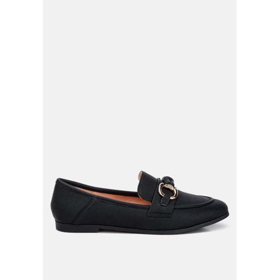 Asher Horsebit Embellished Loafers In Black