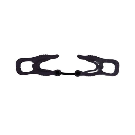 Condor 30LU78 Black Polyoxymethylene Glove Clip with Dual Clips