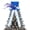 Royal Blue, variant on Towallmark Christmas Tree Topper, Ribbon Bow Topper for Tree,Xmas Ornaments for Holiday Decor, Great Gift Christmas Decoration,9.84 x 9.84 in