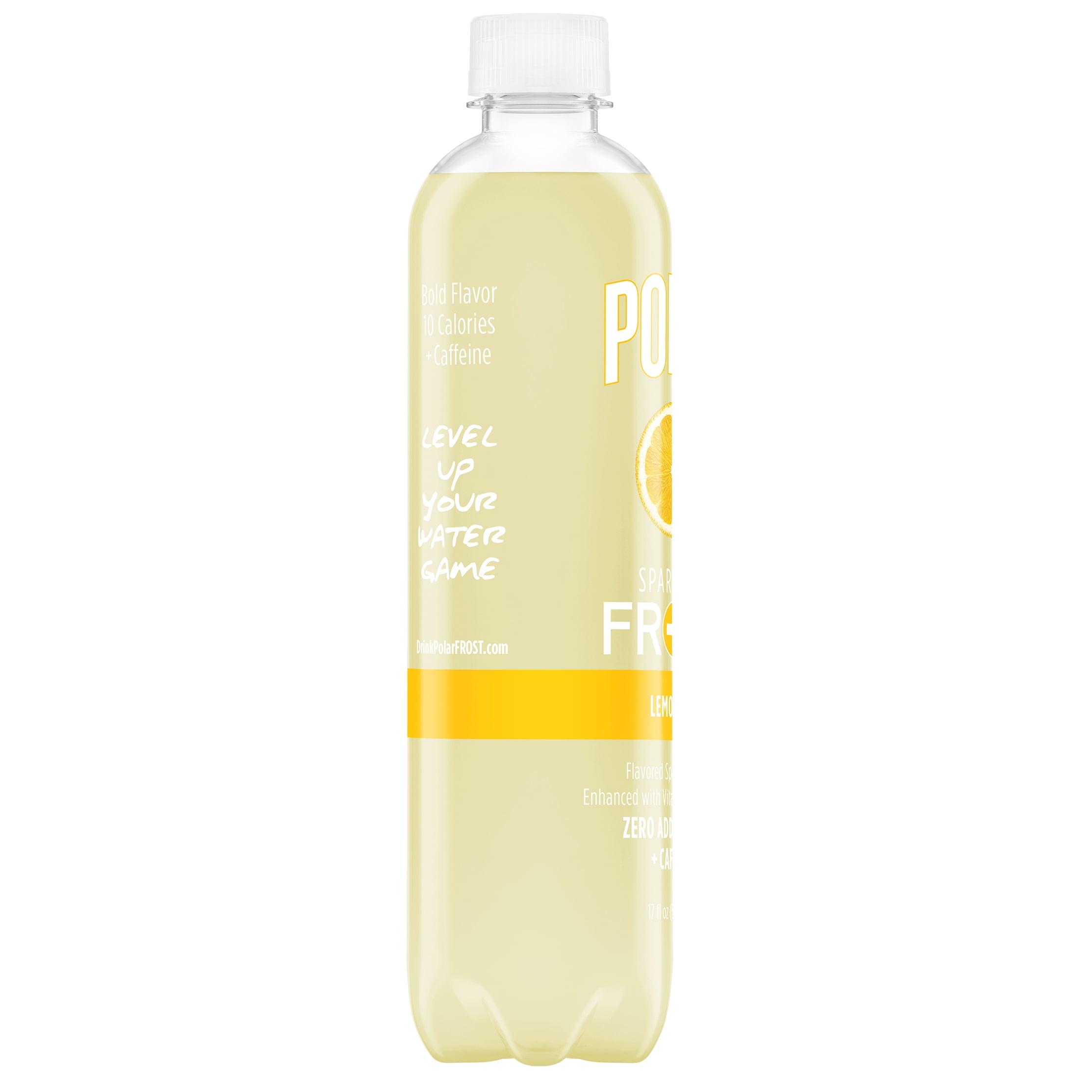 Polar Beverages Sparkling Fizzy Frost Water, Lemonade, Liquids,17 oz