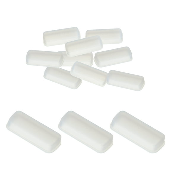 Uxcell DVI Port Duct Covers Caps Port Silicone Plugs Protector for DVI Female End, Transparent Pack of 15