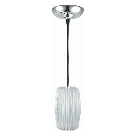 Lite Source Accordion LS-1788C/WHT Pendant