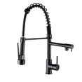 thumbnail image 1 of Grifo de cocina con grifo de resorte helicoidal y rociador (grifo de cocina LED negro) Kuyhfg Sin marca, 1 of 2
