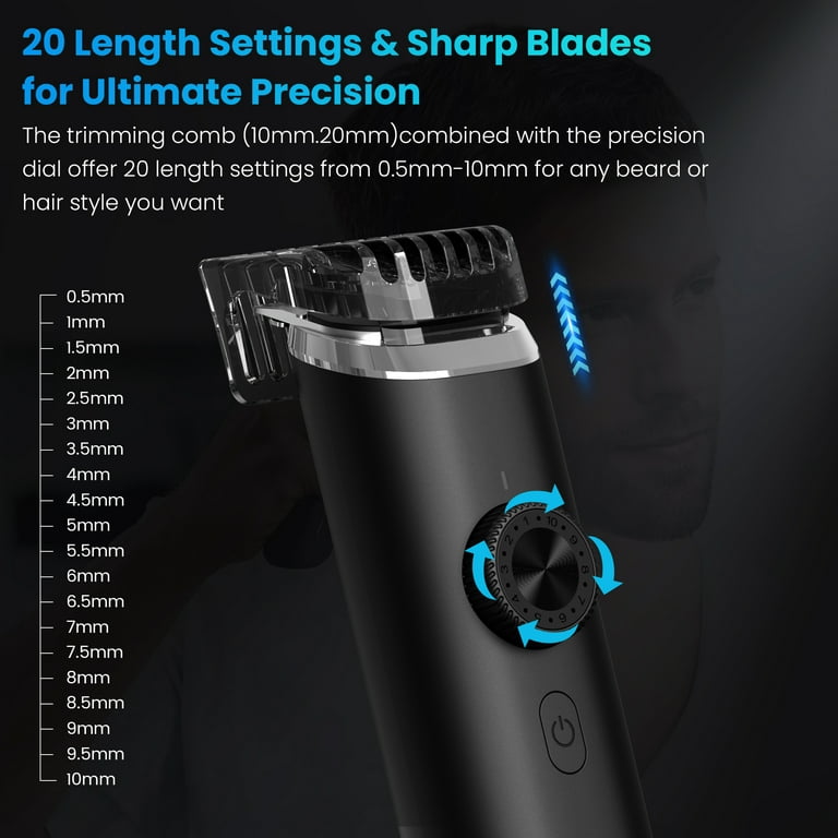 Kemi Kvinde Soldat Sejoy Men's Beard Trimmer,Hair Clippers, Waterproof Electric Nose Haircut  Mustache Body Trimmer Cordless Foil Shaver Grooming Kit,USB Rechargeable  and LED Display Home Travel,Black - Walmart.com