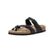 thumbnail image 2 of CUSHIONAIRE Sandalia Mujer Luna Plantilla Corcho con +Comfort NAPA NEGRA 8, 2 of 5
