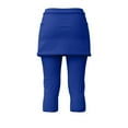 thumbnail image 6 of Bovemsi Women's High Waist Athletic Skorts - Yoga Leggings with Detachable Skirt for Gym, Tennis & Golf, Blue, L, 6 of 8