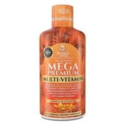 Tropical Oasis Mega Multivitamin, Advanced Liquid Vitamin Supplement with over 80 Vitamins, Minerals and Amino Acids, Tropical Blast Flavor, 32 fl Oz, 32 Servings