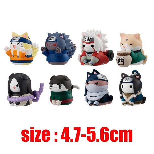 Figuras de acción de Naruto, juguetes Kawaii, 8 unids/set, 3-6cm Fivean Figuras de anime