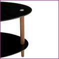 thumbnail image 5 of Black Oval Glass Coffee Table for Living Room - Easy-Clean, 220lbs Capacity, 5 of 9