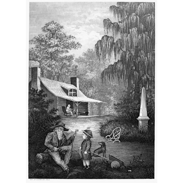 Ages Of Man N From The Cradle To The Grave Steel Engraving American 19th Century Poster Print By Granger Collection Walmart Com Walmart Com