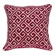 thumbnail image 1 of Parkland Collection Trix Transitional Funda de almohada roja y blanca con inserto de poliéster Parkland Collection PILA11017P, 1 of 2