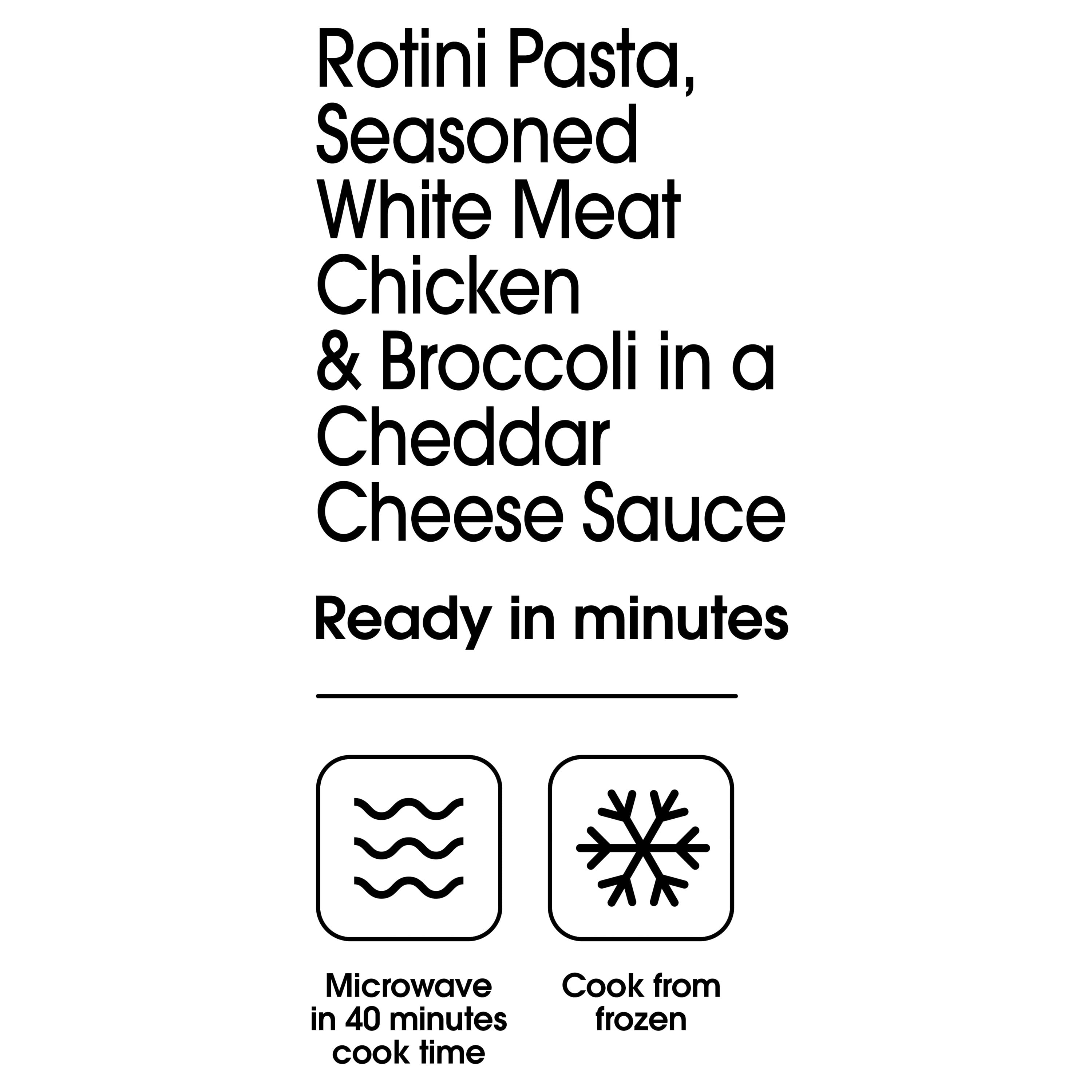 Great Value Cheesy Chicken Broccoli Pasta, 40 oz (Frozen)