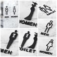 thumbnail image 4 of 3D Men Women Toilet Signs Acrylic WC Plaque Reminder Indicator Plaque Wc Signage Door Plates, 4 of 5