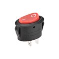 thumbnail image 1 of Uxcell AC250V/6A 125V/10A Boat Rocker Switch Toggle Switch for Boat Car Marine Plastic Red 2pcs, 1 of 4