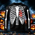 thumbnail image 2 of Afdoent Sweatshirts for Men Halloween Print Sweatshirt Fashion Long Sleeve Crewneck Pullover for Holiday Party, 2 of 4