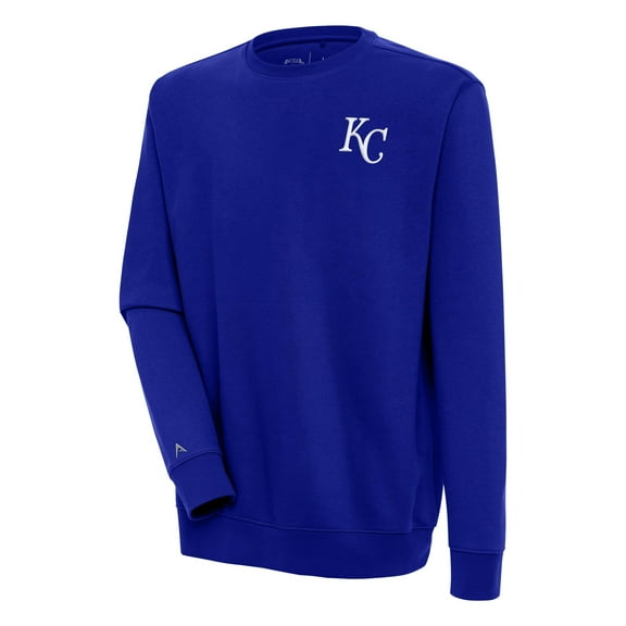 Men's Antigua  Royal Kansas City Royals Victory Pullover Sweatshirt