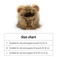 thumbnail image 2 of Disfraces para Gatos ANGGREK Peluca de Melena de León Lavable y Respetuosa con el Medio Ambiente Talla S M L, 2 of 8