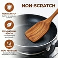 thumbnail image 4 of TEAFIRST 9 Pcs Wooden Utensils for Cooking Wooden Utensils for Kitchen, Heat Resistant, Non-Stick, 4 of 9