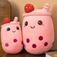 thumbnail image 2 of Marrón 35 CM Cute Bubble Tea juguete de peluche Super Soft Plushie muñeco de peluche almohada multiusos para, 2 of 4