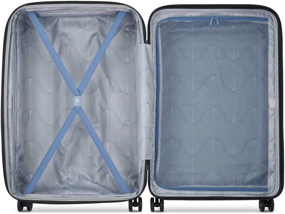 DELSEY PARIS Cruise 3.0 Large Checked Hardside Expandable Spinner Luggage, Graphite